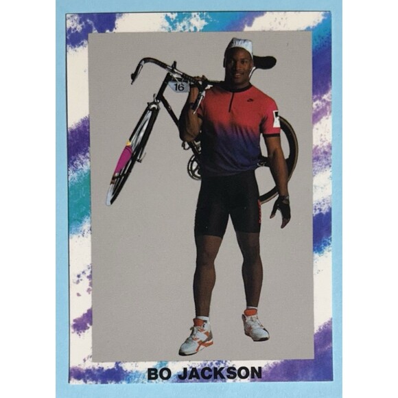1991 Upper Deck , KC Royals Bo Jackson #545  + 1990 Broders Bo Knows Bicycling - Picture 2 of 4